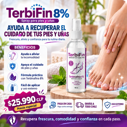 TerbiFin™ Pro – Spray Antihongos para Pies y Uñas