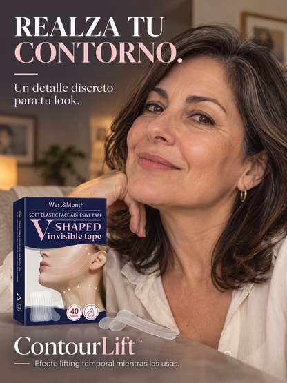 V-Shaped™ | Cintas Faciales Invisibles · 40 tiras