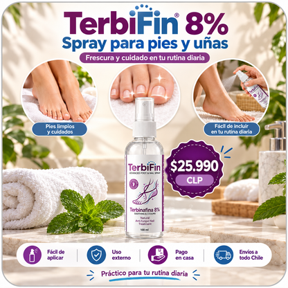TerbiFin™ Pro – Spray Antihongos para Pies y Uñas